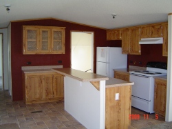 Interior of sample home at Westfork Mobile Home Park